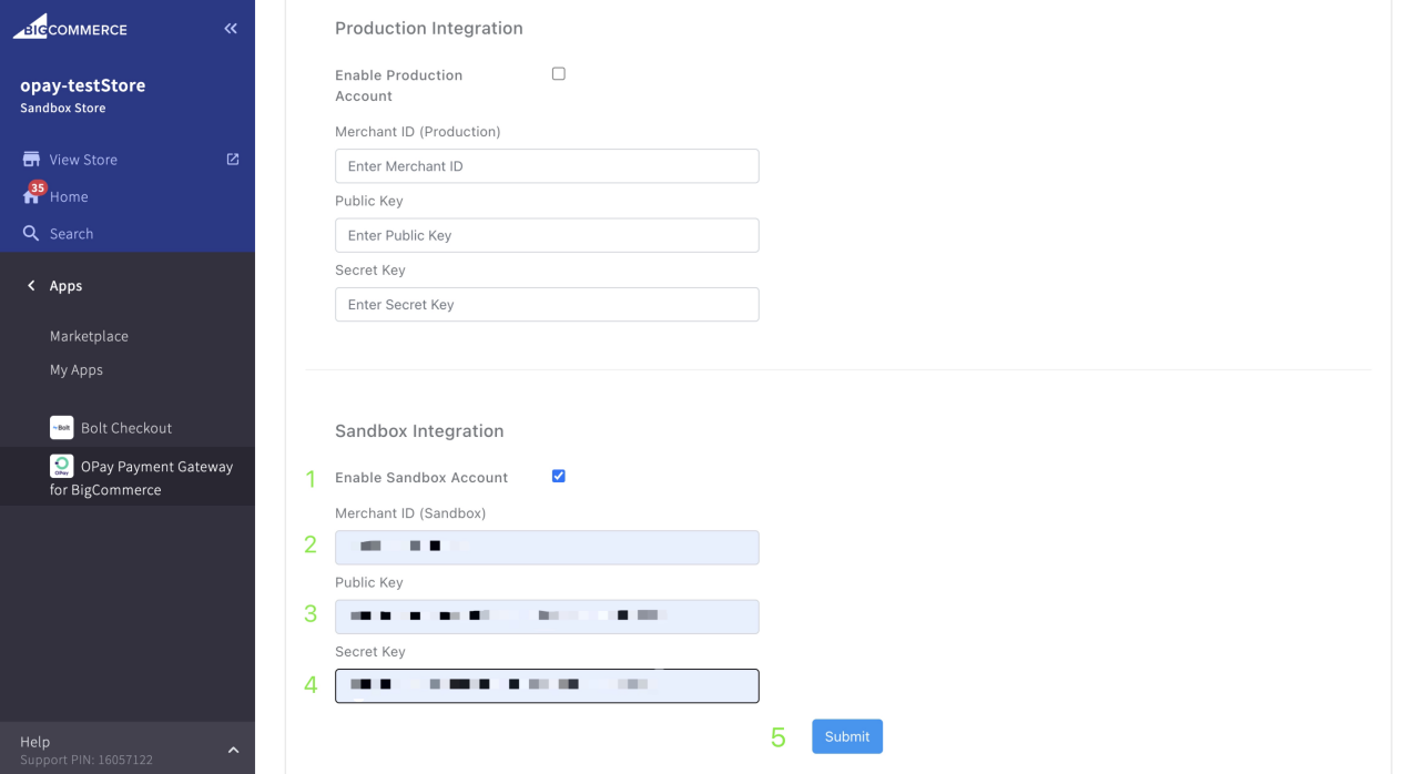 BigCommerce dashboard