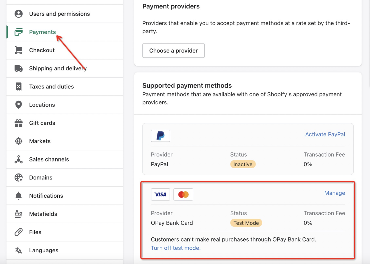 Shopify Payments