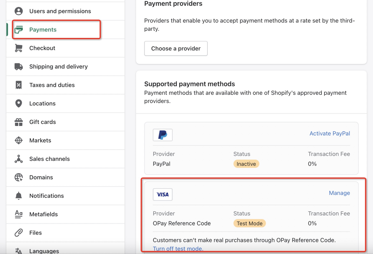 Shopify Payments